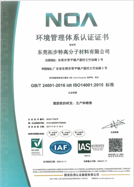 ISO14001:2015 体系认证